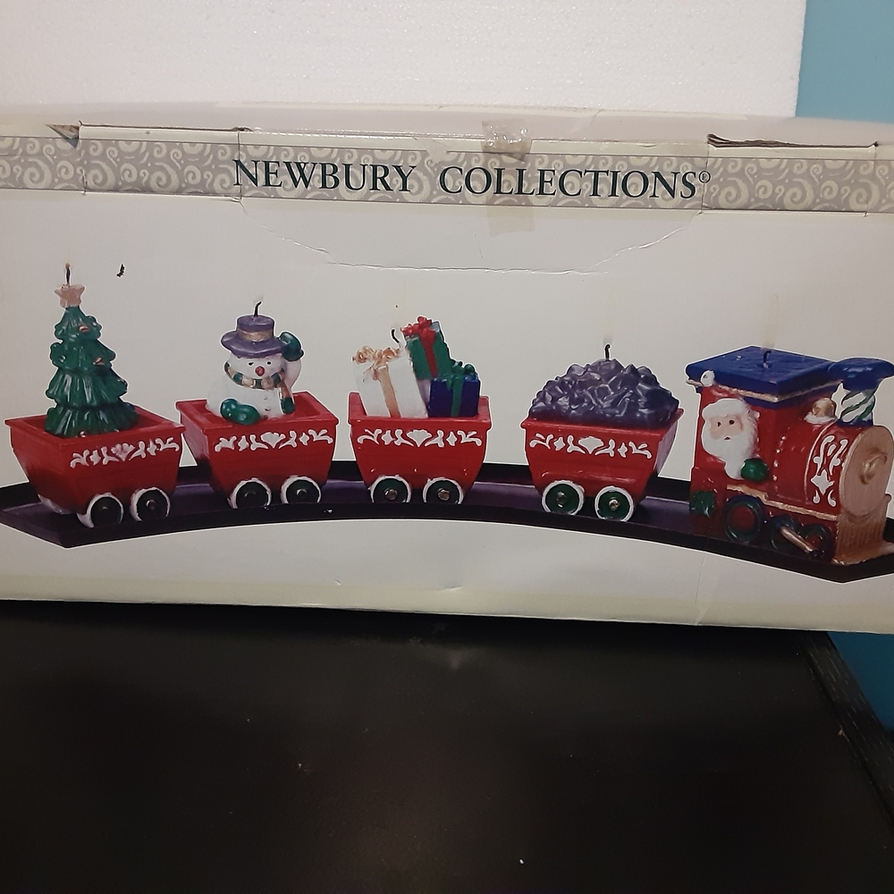 Newbury Collections Candle Train Set (Angel & Christmas Gift Box Included)